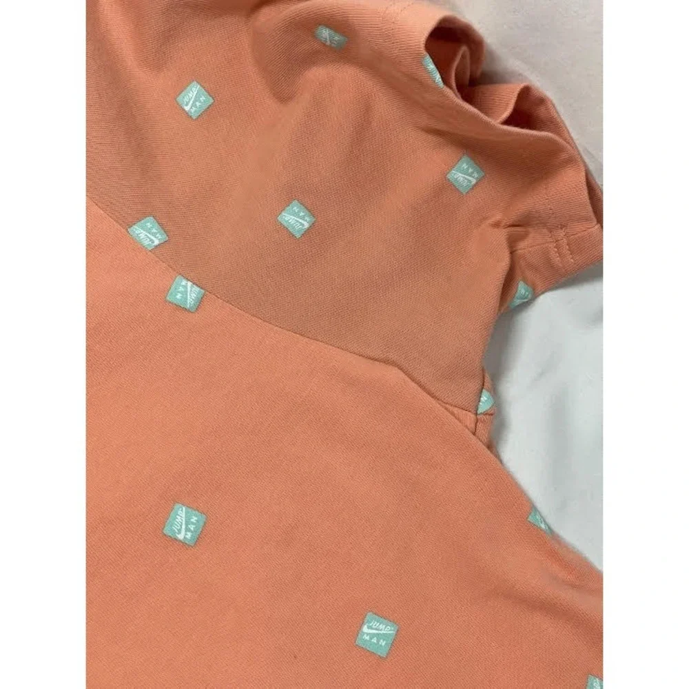 Jordan Jumpman Retro All Over Print T-Shirt Peach Standard Fit Size XL - Picture 2 of 8